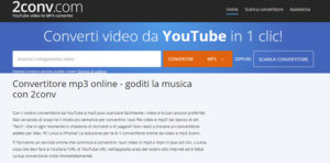 convertitore youtube mp3 download gratis online