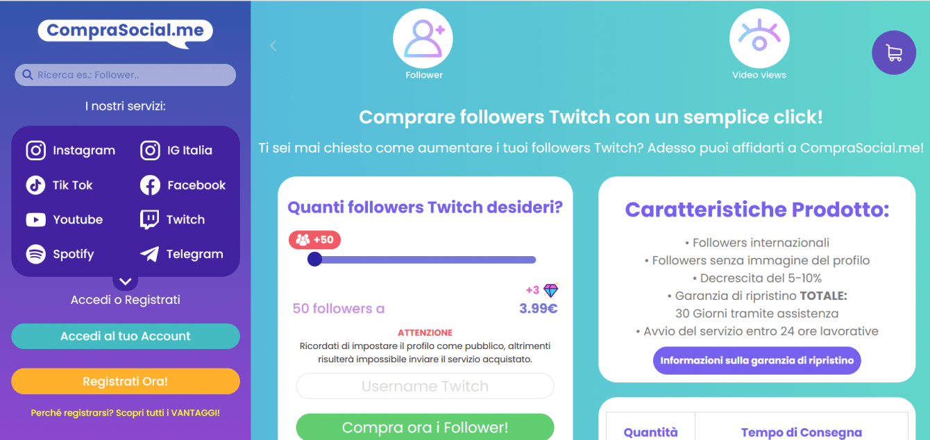 Migliori siti per comprare followers Twitch | Aprile 2024