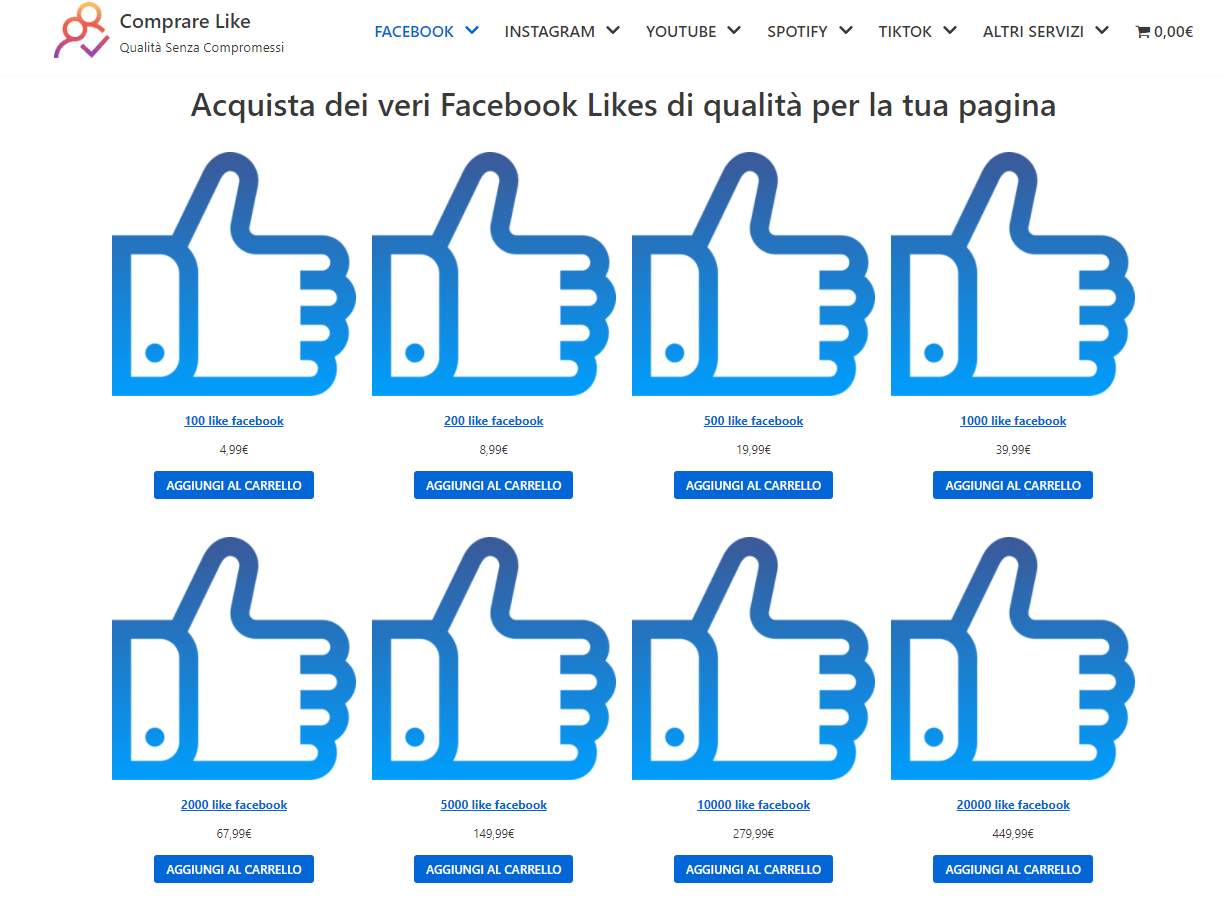 Migliori siti per comprare like Facebook, fan, commenti, visualizzazioni | Aprile 2024